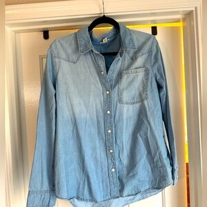 Ana button up denim top